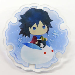 Giyu Tomiokau Demon Slayer: Kimetsu no Yaiba Yurufuwa Random Acrylic Badge Winter Ver. Vol.2 Badge [USED]