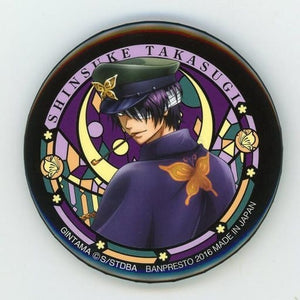 Shinsuke Takasugi Gintama Ichiban Cafe Souvenir Reprint! Kabukicho Men's Collection Can Badge [USED]