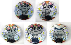 Muscular Mouse Demon Slayer: Kimetsu no Yaiba Entertainment District Arc Muscular Mouse Posing Lenticular Random Can Badge ufotable Cafe x Machi Asobi Cafe Limited 1st Period All 5 Types Set Can Badge [USED]