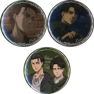 Ellen Yeager Levi Ackerman Attack on Titan The Final Season Can Badge Set Pop Up Shop Limited Can Badge [USED]