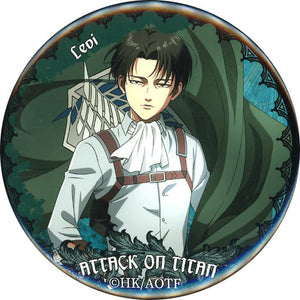 Levi Ackerman Attack on Titan Kujibikido Online Kiji Break of Dawn Prize E-3 Can Badge [USED]