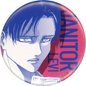 Levi Ackerman Attack on Titan Trading Tin Badge Vol.2 B Ver. Online Exhibition Attack on School Caste Limited Can Badge [USED]