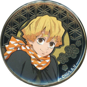 Zenitsu Agatsuma Demon Slayer: Kimetsu no Yaiba Relief Metal Tin Badge animate Girls Festival 2022 Limited Can Badge [USED]