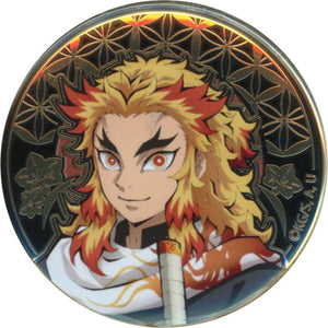 Kyojuro Rengoku Demon Slayer: Kimetsu no Yaiba Relief Metal Tin Badge animate Girls Festival 2022 Limited Can Badge [USED]