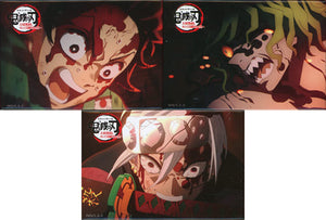 Tengen Uzui, etc. Demon Slayer: Kimetsu no Yaiba Scene Photo Square Can Badge Set Theater Limited World Tour Screening Demon Slayer: Kimetsu no Yaiba To the Swordsmith Village- Set of 3 Can Badge [USED]