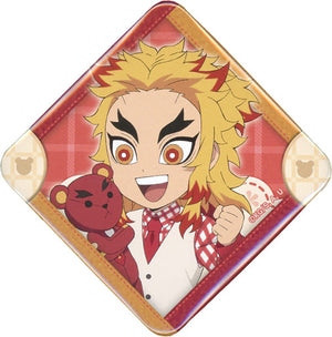 Kyojuro Rengoku Demon Slayer: Kimetsu no Yaiba Random Diamond-Shaped Tin Badge B Ufotable Cafe / Machi Asobi Cafe Limited White Day Event 2023 Can Badge [USED]