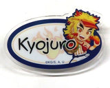 Kyojuro Rengoku Demon Slayer: Kimetsu no Yaiba Random Nameplate Badge B Ufotable Cafe / Machi Asobi Cafe Limited Ice Cream Cafe 2023 Badge [USED]