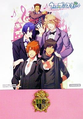 Otoya Ittoki , etc. Uta no Prince Sama Amazing Aria School Emblem Accessory Ver.A with Message Card Reservation Privilege Can Badge [USED]