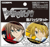 Kai & Miwa Can Badge Set 2 Pieces Card Fight !! Vanguard Can Badge [USED]