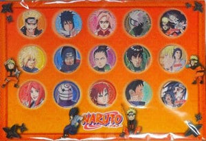 15 People Can Badge Set 15 Pieces Naruto Can Badge [USED]