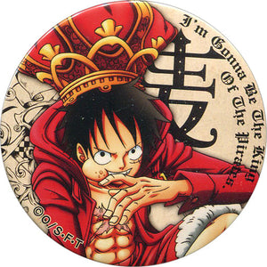 Luffy Wheat One Piece Yakara Button Badges Red Can Badge [USED]