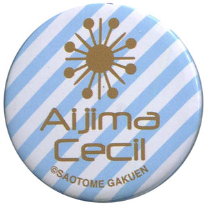 Cecil Aijima Uta no Prince Sama Idol Produce T-Shirt Ramune Collection Bundled Items Saotome Gakuen Purchasing Department in Shinjuku Marui One 2013 Summer Can Badge [USED]