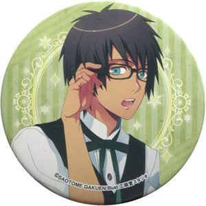 Cecil Aijima Uta no Prince Sama Trading Tin Badge Glasses Ver. Can Badge [USED]