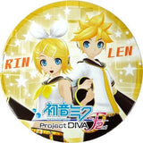 Rin Kagamine Len Kagamine Hatsune Miku -Project DIVA- F 2nd High Quality Jumbo Can Badge [USED]