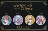 Lazy & Einsatz & Shino Uta no Prince Sama Shining Theatrical Troupe Masquerade Mirage Can Badge Set 4 Can Badges Can Badge [USED]