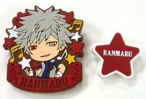 Ranmaru Kurosaki Uta no Prince Sama Maji LOVE 2000% Ichiban Kuji Rubber Pin Set Prize J 2 Piece Set Lapel Pin [USED]