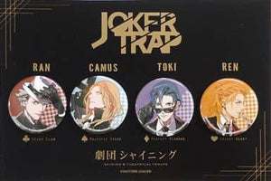 Ran & Camus & Toki & Ren Uta no Prince Sama Gekidan Shining JOKER TRAP Can Badge Set 4 Can Badges Can Badge [USED]