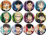 All 12 Types Set Haikyu !! Trading Can Badge Can Badge [USED]