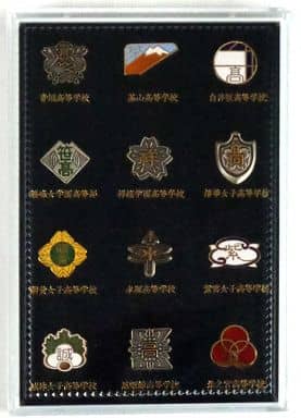 School Emblem Pins Set 12 Piece Sentimental Graffiti Lapel Pin [USED]