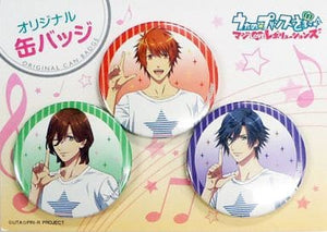 Otoya Ittoki & Tokiya Ichinose & Reiji Kotobuki Lawson X Uta no Prince Sama Maji Love Revolutions 3 Pieces Original Can Badge Set Can Badge Can Badge [USED]