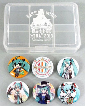 Hatsune Miku Can Badge Set with Pill Case Magical Mirai 2013 Can Badge [USED]