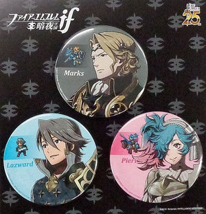 Marks Raswald Pieri Fire Emblem Fates Can Badge Set Goods Love & Courage 25th Anniversary Fire Emblem Festival Limited Set of 3 Can Badge [USED]