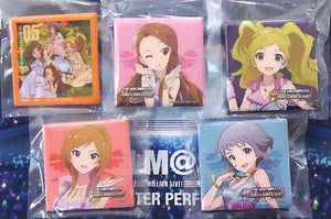 THE iDOLM@STER THE iDOLM@STER Million Live! Square Badge Collection 04 LIVE THE@TER PERFORMANCE 05 Release Commemorative Event Limited 5 Piece Set Can Badge [USED]