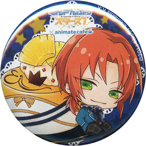 Leo Tsukinaga Ensemble Stars! X Animatecafe Trading Tin Badge Part 2 Animate Cafe Limited Can Badge [USED]