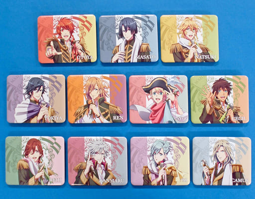 Otoya Ittoki , etc. Uta no Prince Sama Maji Lovelive 5th Stage Trading Tin Badge All 11 Types Set Can Badge [USED]