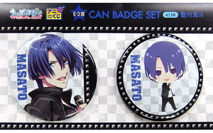 Masato Hijirikawa Uta no Prince Sama Maji LOVE Revolutions Anikuji Prize E-2 2 Piece Set Can Badge [USED]