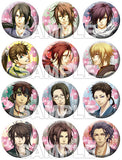 All 12 Types Set Hakuouki: Shinkai -Kaze no Shou- Traiding Can Badge Can Badge [USED]