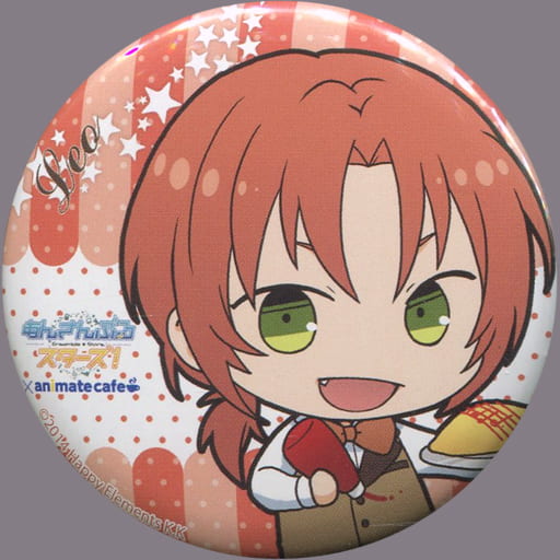 Leo Tsukinaga Ensemble Stars! X Animatecafe Trading Tin Badge Cafe Style Part 2 Can Badge [USED]