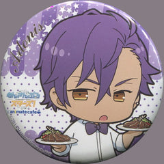 Adonis Otogari Ensemble Stars! X Animatecafe Trading Tin Badge Cafe Style Part 2 Can Badge [USED]