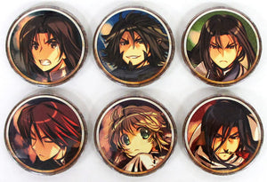 Can Badge Set 6 Pieces Utawarerumono C90 Goods Can Badge [USED]