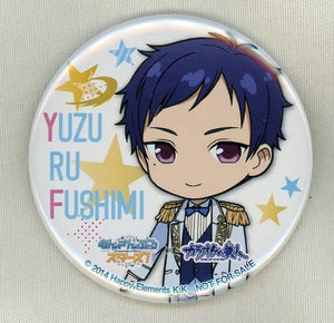 Yuzuru Fushimi Ensemble Stars! X Karaoke No Tetsujin Original Can Badge Drink Order Benefits Can Badge [USED]