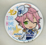 Touri Himemiya Ensemble Stars! X Karaoke No Tetsujin Original Can Badge Drink Order Benefits Can Badge [USED]