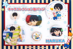 Nanase Haruka Birthday Surprise! Character Collection Can Badge 6 Set High Speed! Free! Starting Days Kyoto Animation Shop Limited Can Badge [USED]