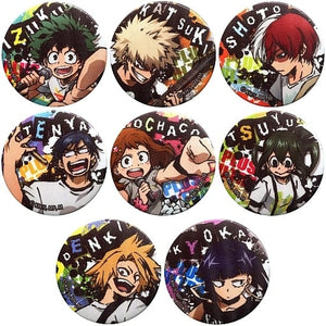 All 8 Types Set My Hero Academia Silky Can Badge Collection Can Badge [USED]