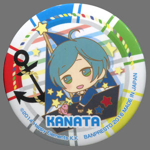 Kanata Shikai Ichiban Cafe X Ensemble Stars! Enjoy Summer! Can Badge Kuji Prize B Can Badge [USED]