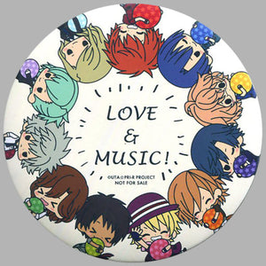 Shining All Stars BIG Can Badge Uta no Prince Sama Maji LOVE Revolutions Dekokira Badge Collection Relax Time Ver. Box Purchase Privilege Can Badge [USED]