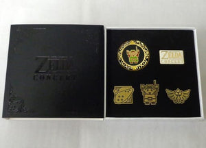 Logo Pins Set The Legend of Zelda 30th Anniversary Concert Master Sheet Benefits Lapel Pin [USED]