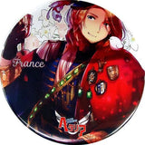 France Art Can Plate Collection Hetalia The Beautiful World Animate Girls Festival 2015 Goods Can Badge [USED]