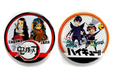 Hinata & Kageyama/Tanjiro & Nezuko Local Can Badges Haikyu !! / Demon Slayer: Kimetsu no Yaiba Jump GIGA 2016 vol.4 Questionnaire Gift Winner Can Badge [USED]