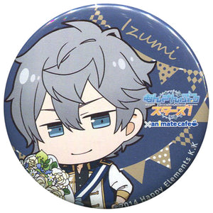 Sena Izumi Ensemble Stars! X Animatecafe Trading Tin Badge 2nd Anniversary Ver.A Can Badge [USED]