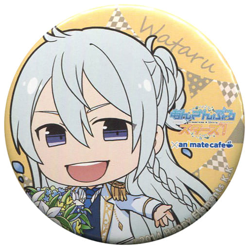 Wataru Hibiki Ensemble Stars! X Animatecafe Trading Tin Badge 2nd Anniversary Ver.A Can Badge [USED]