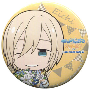 Eichi Tenshouin Ensemble Stars! X Animatecafe Trading Tin Badge 2nd Anniversary Ver.A Can Badge [USED]