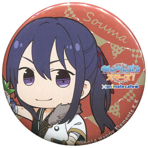 Souma Kanzaki Ensemble Stars! X Animatecafe Trading Tin Badge 2nd Anniversary Ver.A Can Badge [USED]