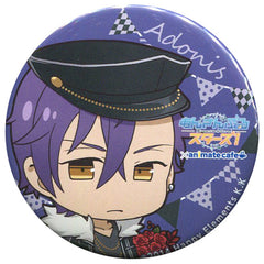 Adonis Otogari Ensemble Stars! X Animatecafe Trading Tin Badge 2nd Anniversary Ver.B Can Badge [USED]