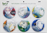 Gatheing Can Badge Collection 6 Types Set Attack on Titan WIT STUDIO Limited Can Badge [USED]