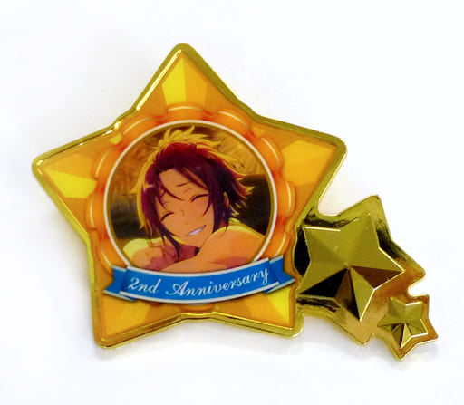 Mao Isara Ensemble Stars! Ichiban Kuji Thank You, Transfer Student 2nd Anniversary Pins Prize L Lapel Pin [USED]